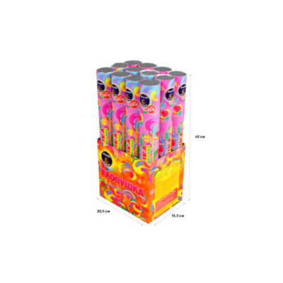 Пневмохлопушка 40 см с конфетти и серпантином