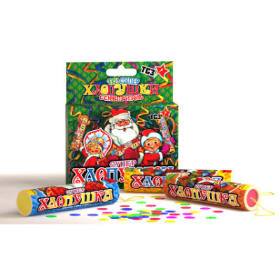 Набор Хлопушек "Супер" с конфетти