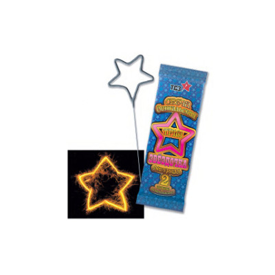 Бенгальские свечи фигурные 2 шт "Звездочка"