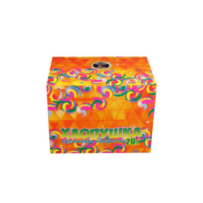 Пружинная хлопушка 20 см с фольгированным конфетти